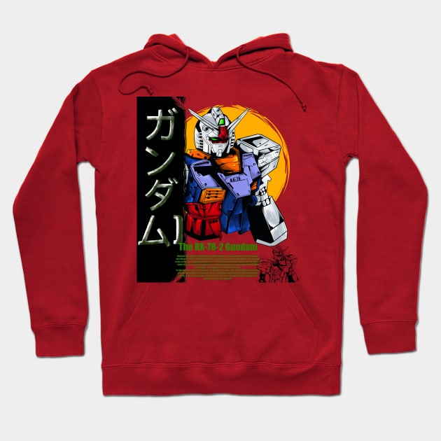 RX 78 ILLUSTRATION Hoodie by Dozerclothes